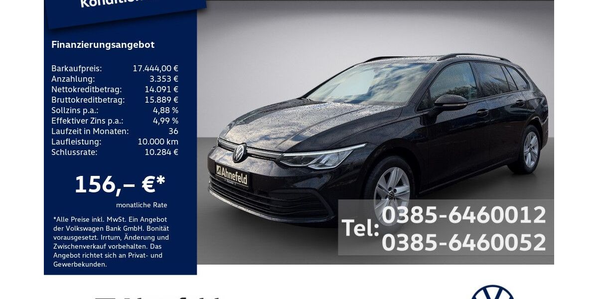 VW Golf 125.400 km 17.444 &euro; Schwerin 19061