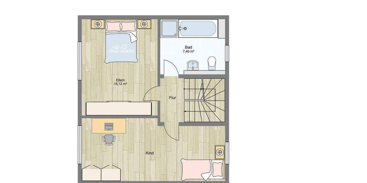 Reihenmittelhaus Feucht - 4 Zimmer, 125 m&sup2;, 520.000&euro; | Angebot:24835174