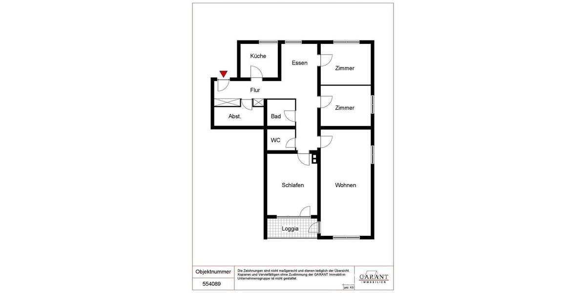 Etagenwohnung Kaiserslautern Innenstadt - 4 Zimmer, 114 m&sup2;, 1.180&euro; | Angebot:25391716