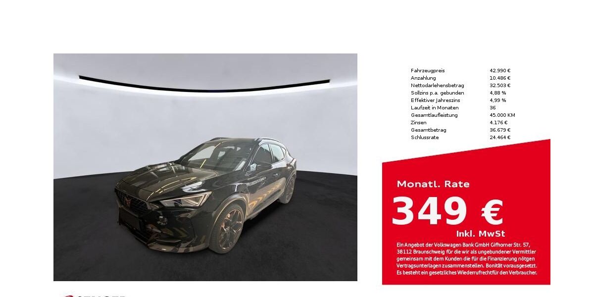 Cupra Formentor 31.908 km 42.480 &euro; Bielefeld 33609