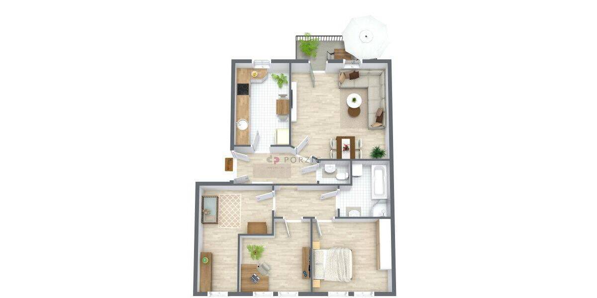 Etagenwohnung Chemnitz Altchemnitz - 4 Zimmer, 95 m&sup2;, 640&euro; | Angebot:26859158