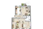 Etagenwohnung Chemnitz Altchemnitz - 4 Zimmer, 95 m&sup2;, 640&euro; | Angebot:26859158