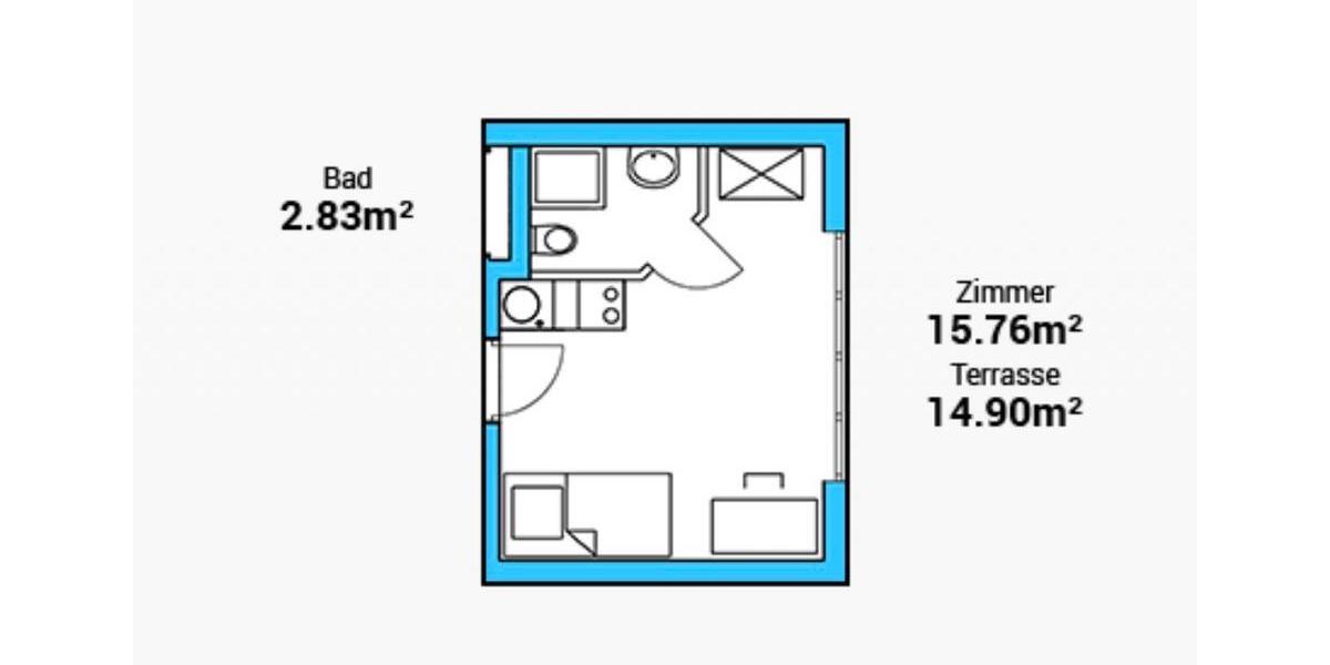 Einfamilienhaus Villingen-Schwenningen Kopsbühl - 1 Zimmer, 26 m&sup2;, 430&euro; | Angebot:26056905