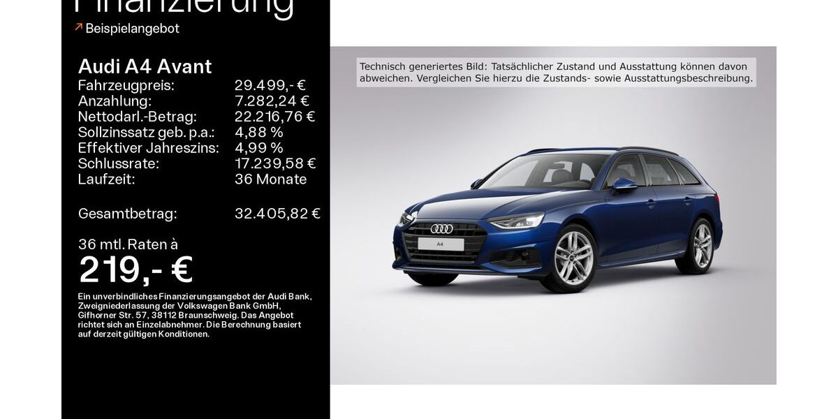 Audi A4 65.400 km 29.499 &euro; Linsengericht 63589