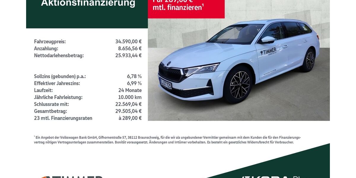 Skoda Octavia 23.999 km 34.250 &euro; Lingen 49808
