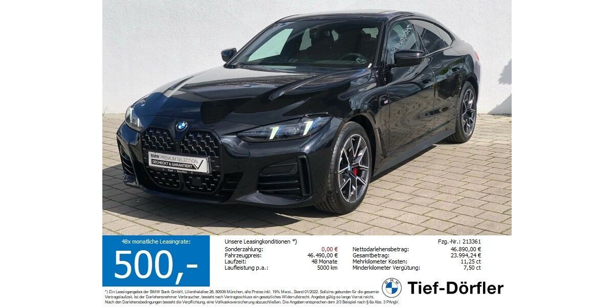 BMW 420 Gran Coupé 26.500 km 44.390 &euro; Marktsteft 97342