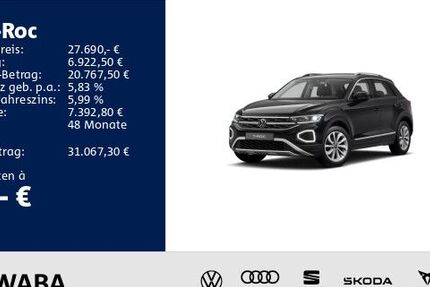 VW T-Roc 8.500 km 27.690 &euro; Gersthofen 86368