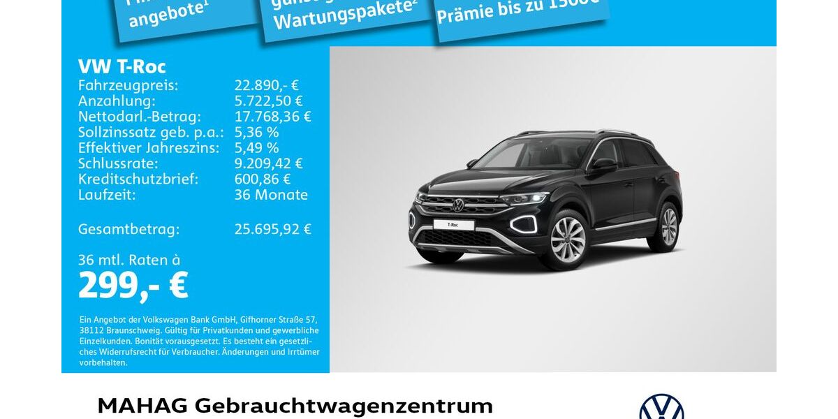VW T-Roc 60.753 km 22.890 &euro; München 80935