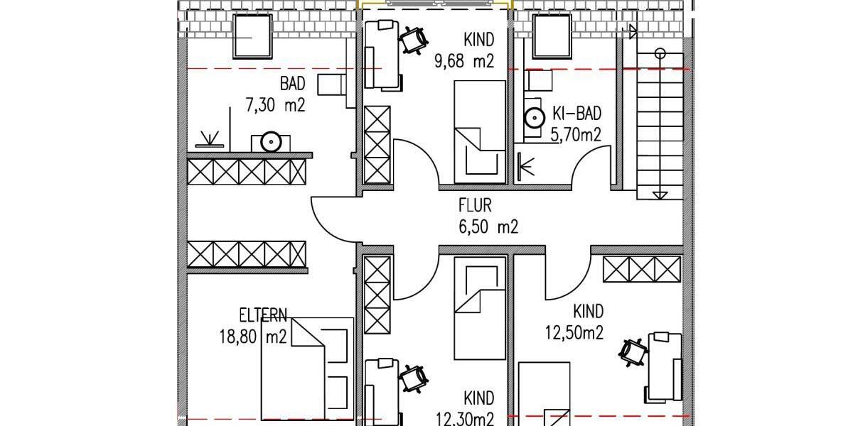 Neue großzügige attraktive Energiesparhäuser in bester Lage in Trier-Olewig mit viel Grün - Reihenhaus Trier Kürenz | Angebot:25282162