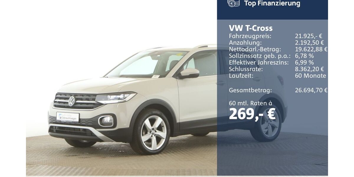 VW T-Cross 46.835 km 21.925 &euro; Jesteburg 21266