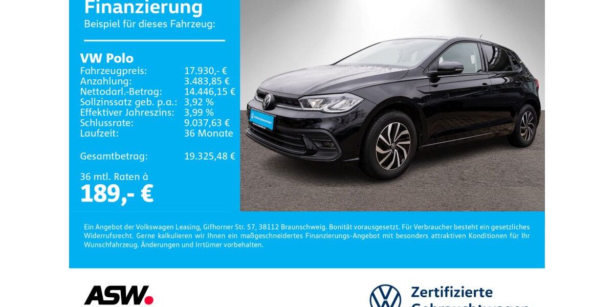 VW Polo 30.800 km 17.930 &euro; Neckarsulm 74172