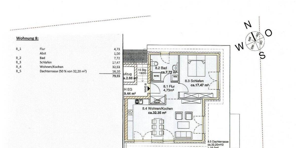 Etagenwohnung Bad Schwartau - 2 Zimmer, 79 m&sup2;, 429.000&euro; | Angebot:26816832