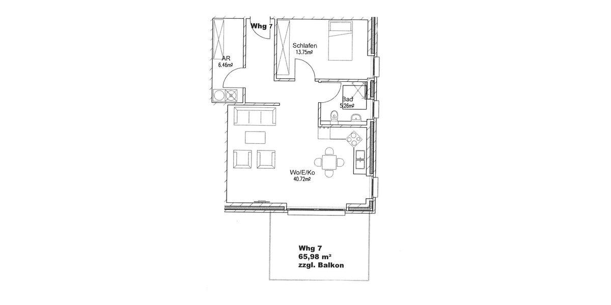 Neu ab 1.7.26 für 2 Personen 2-Zimmer-OG-Wohnung KfW 40+ Bauweise + Aufzug + Balkon + Carport - Etagenwohnung Weyhe | Angebot:25882628