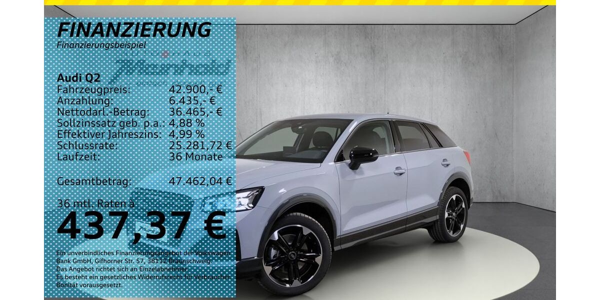 Audi Q2 9.650 km 39.818 &euro; Auerbach/Rebesgrün 08209