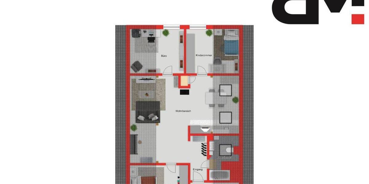 Etagenwohnung Röfingen - 4 Zimmer, 82 m&sup2;, 239.000&euro; | Angebot:26804963