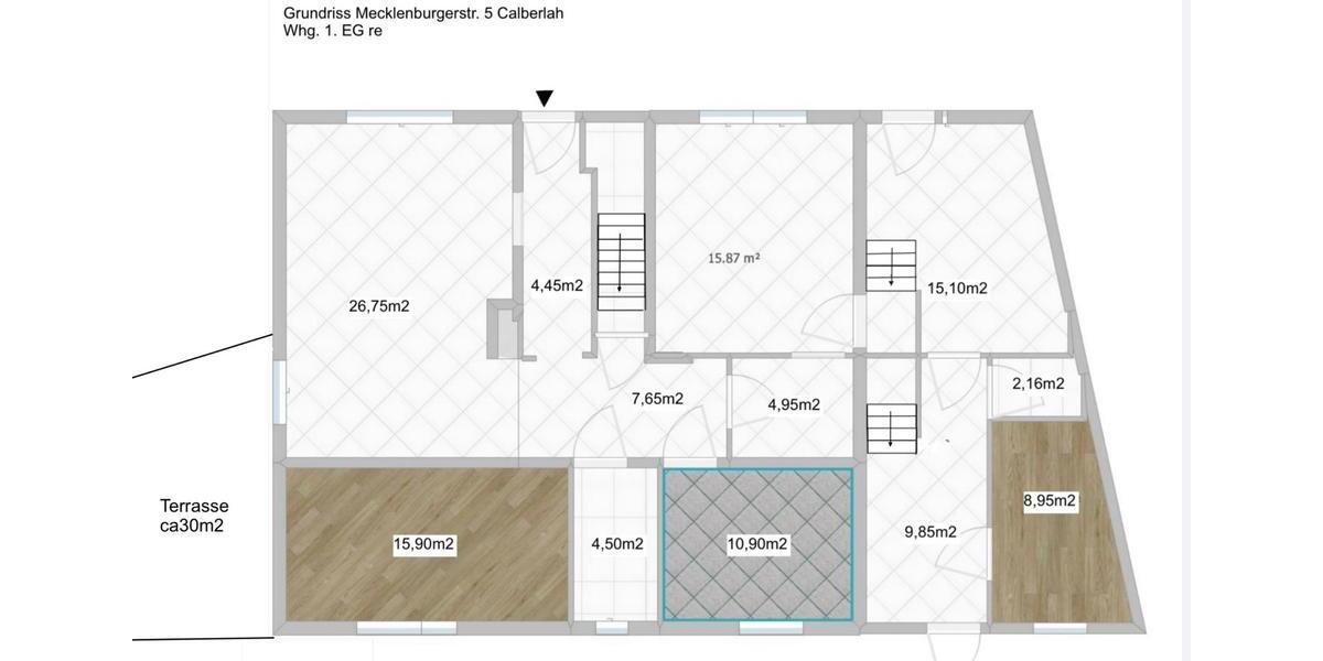 Hochparterre Calberlah - 4.5 Zimmer, 130 m&sup2;, 249.000&euro; | Angebot:25173322