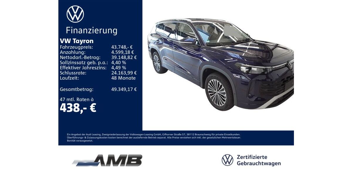 VW Tayron 11.870 km 42.890 &euro; Borna 04552