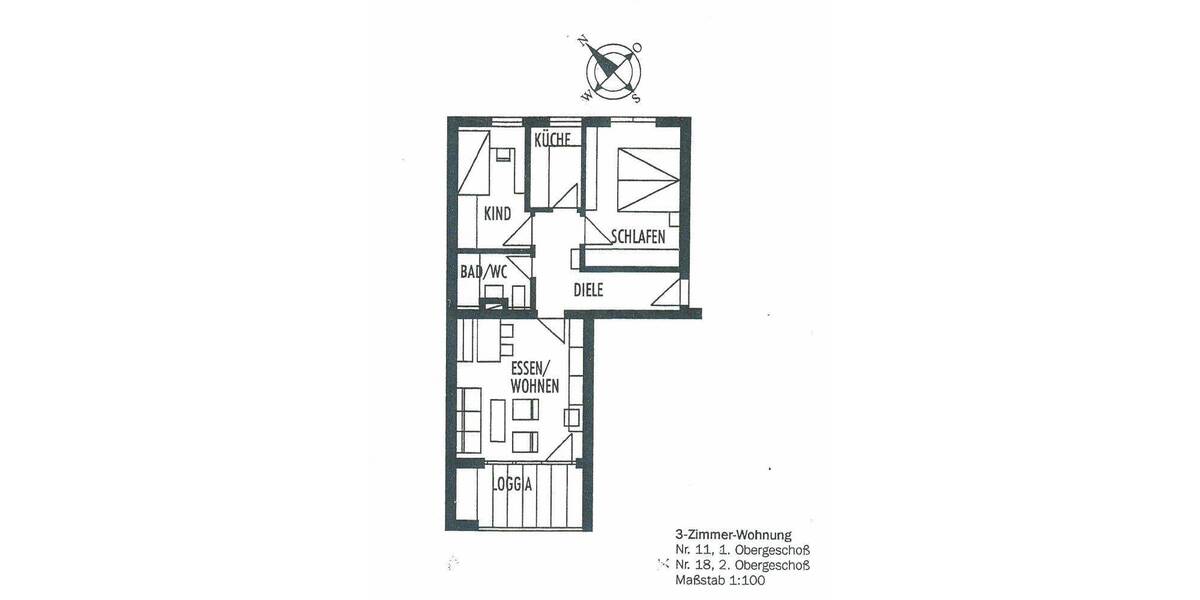 Etagenwohnung Dresden Plauen - 3 Zimmer, 62 m&sup2;, 600&euro; | Angebot:26816138