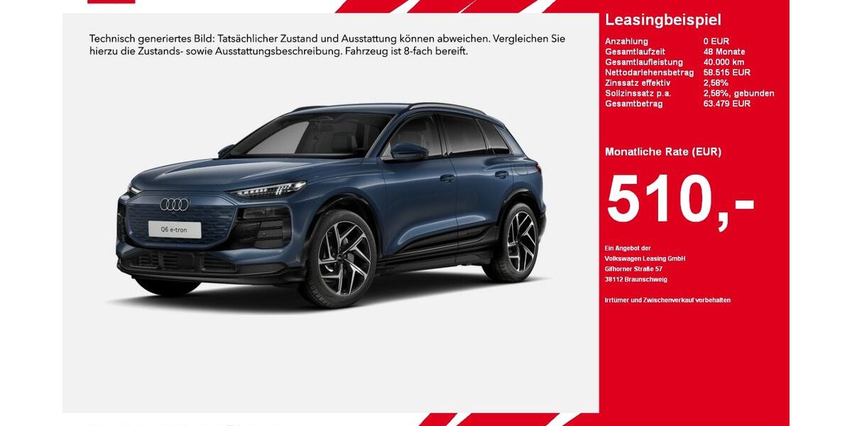 Audi Q6 e-tron 14.485 km 58.515 € Gütersloh 33334