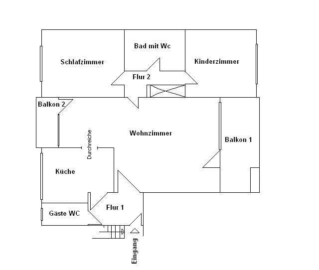 Etagenwohnung Detmold Heidenoldendorf - 3 Zimmer, 76 m&sup2;, 529&euro; | Angebot:27339465