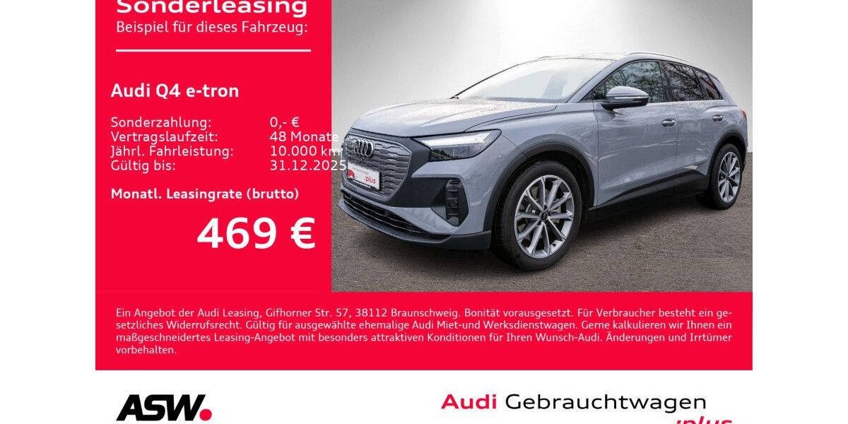Audi Q4 e-tron 8.200 km 46.830 &euro; Heilbronn 74074