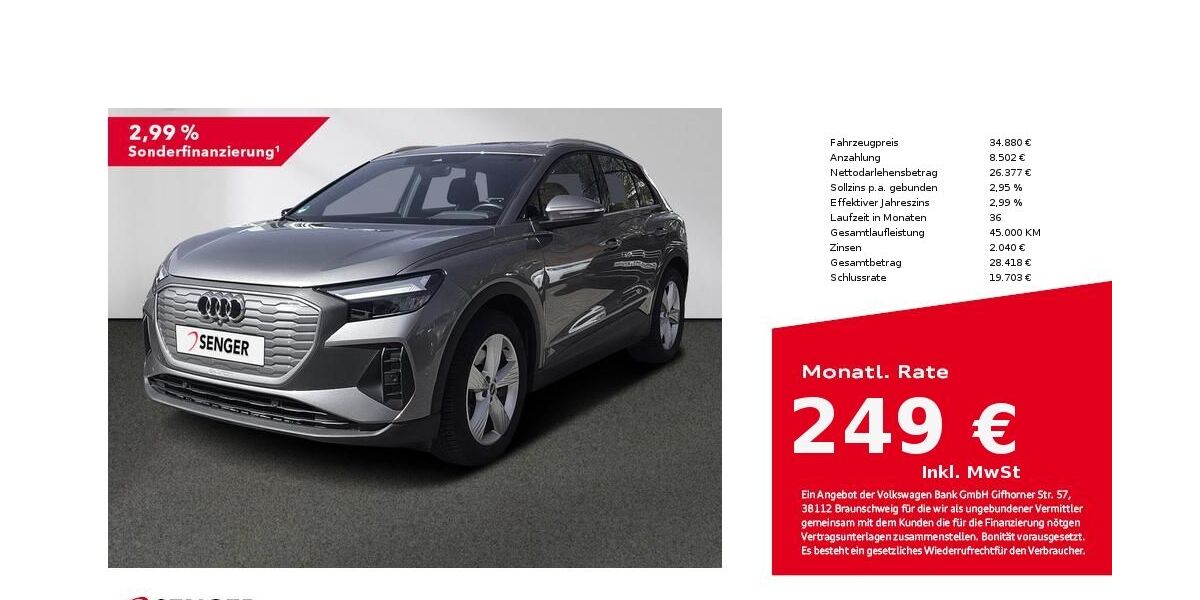 Audi Q4 e-tron 40.016 km 34.880 &euro; Münster 48153