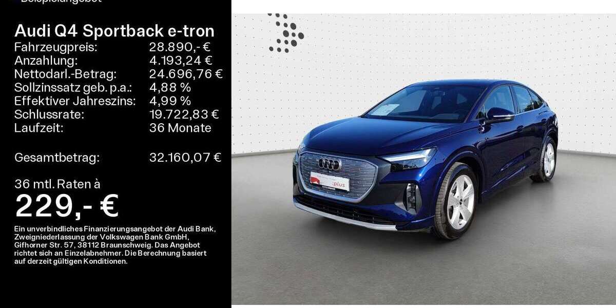 Audi Q4 e-tron 42.874 km 28.890 &euro; Bad Nauheim 61231