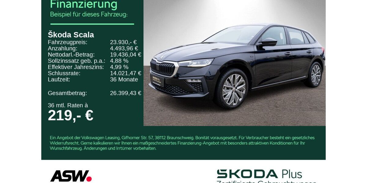 Skoda Scala 25.990 km 23.930 &euro; Heilbronn 74076
