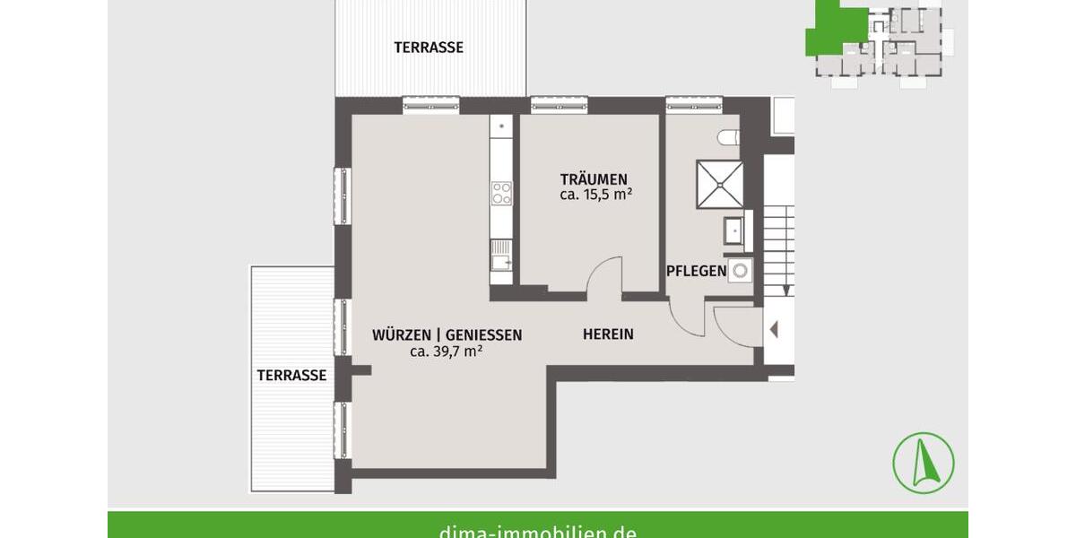 Erdgeschoßwohnung Leipzig Altwest - 2 Zimmer, 85 m&sup2;, 1.445&euro; | Angebot:26283443