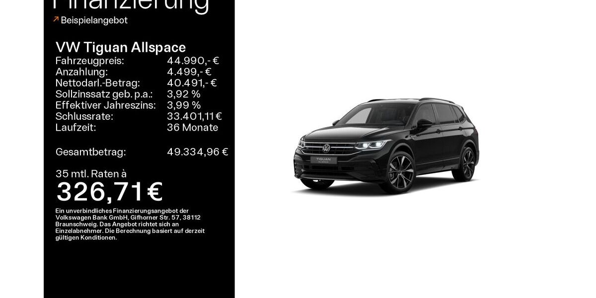 VW Tiguan Allspace 16.489 km 44.990 &euro; Haßfurt 97437