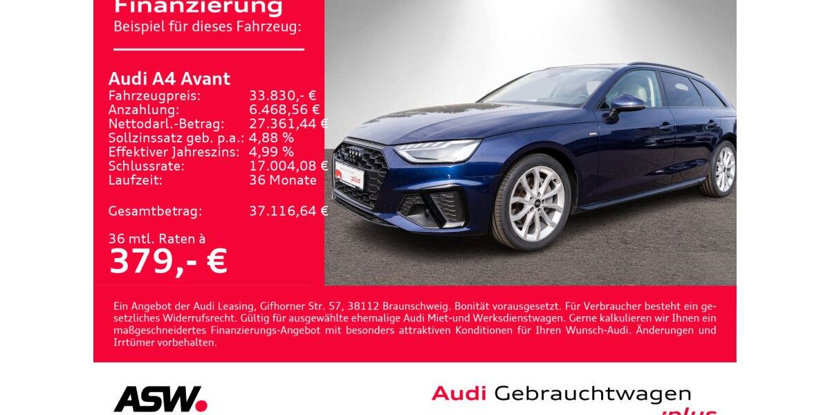 Audi A4 52.200 km 33.830 &euro; Heilbronn 74074