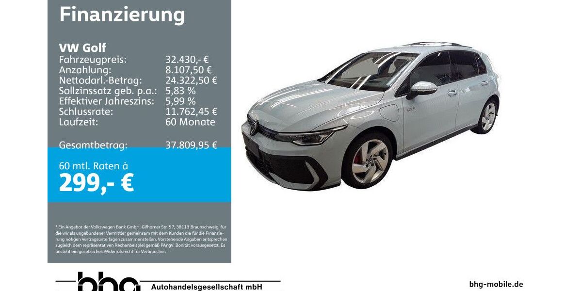 VW Golf 11.482 km 32.430 &euro; Freiburg 79115