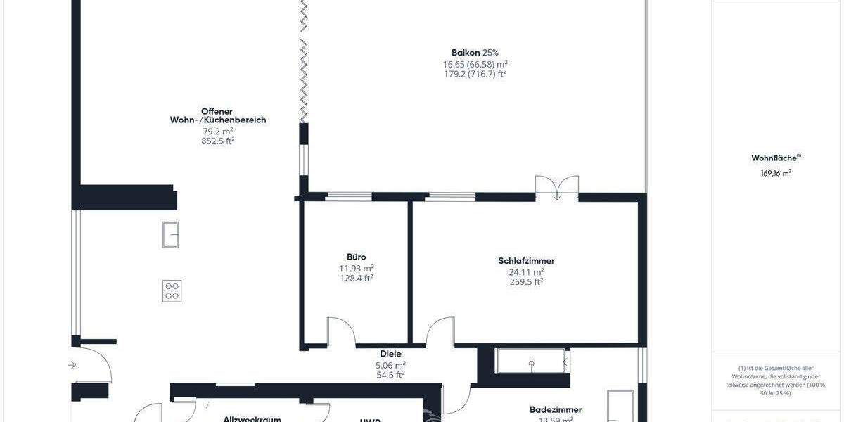 Etagenwohnung Würzburg Lengfeld - 3 Zimmer, 169 m&sup2;, 1.900&euro; | Angebot:25737341