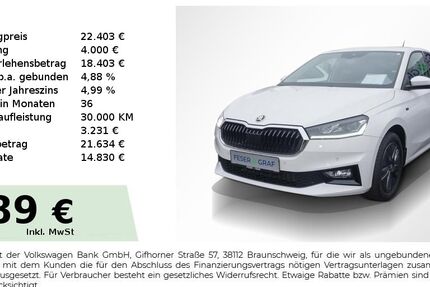 Skoda Fabia 4.350 km 20.804 &euro; Lauf an der Pegnitz 91207