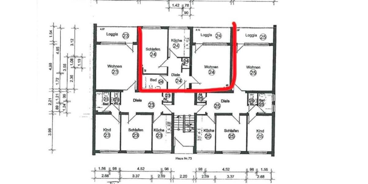 Etagenwohnung Mettmann - 2 Zimmer, 58 m&sup2;, 124.999&euro; | Angebot:25100002