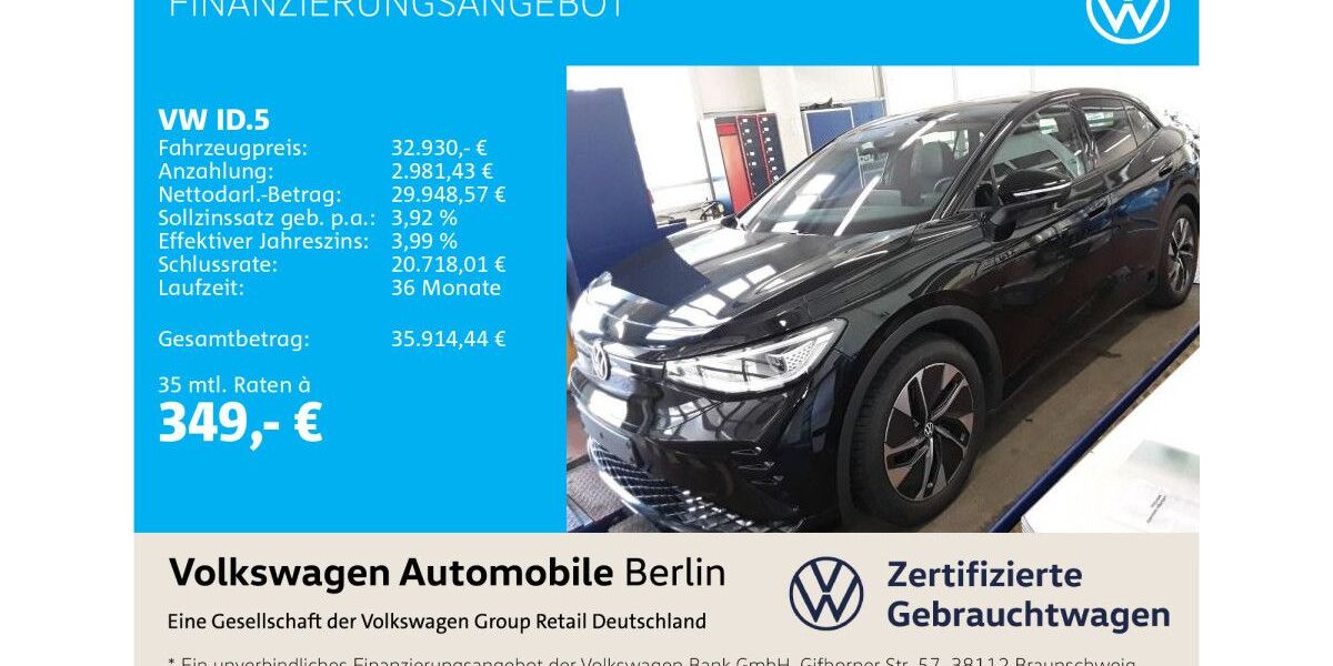VW ID.5 54.976 km 32.930 &euro; Berlin 12681