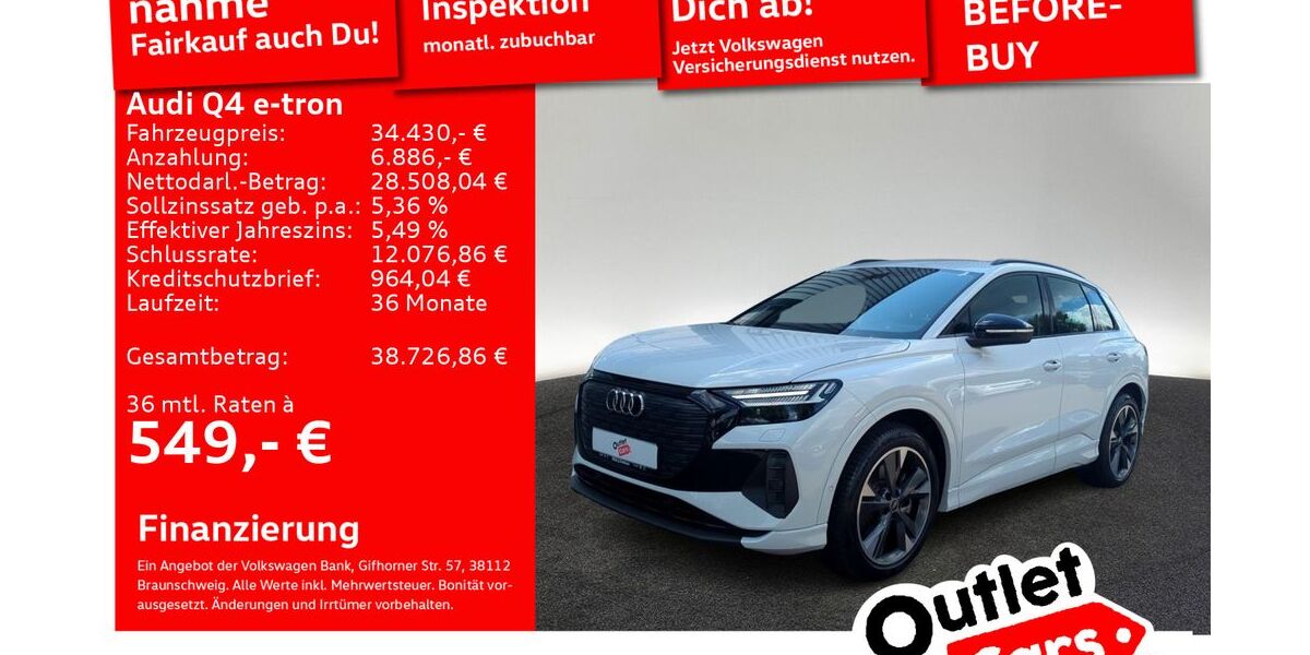 Audi Q4 e-tron 35.443 km 34.430 &euro; Senden 89250