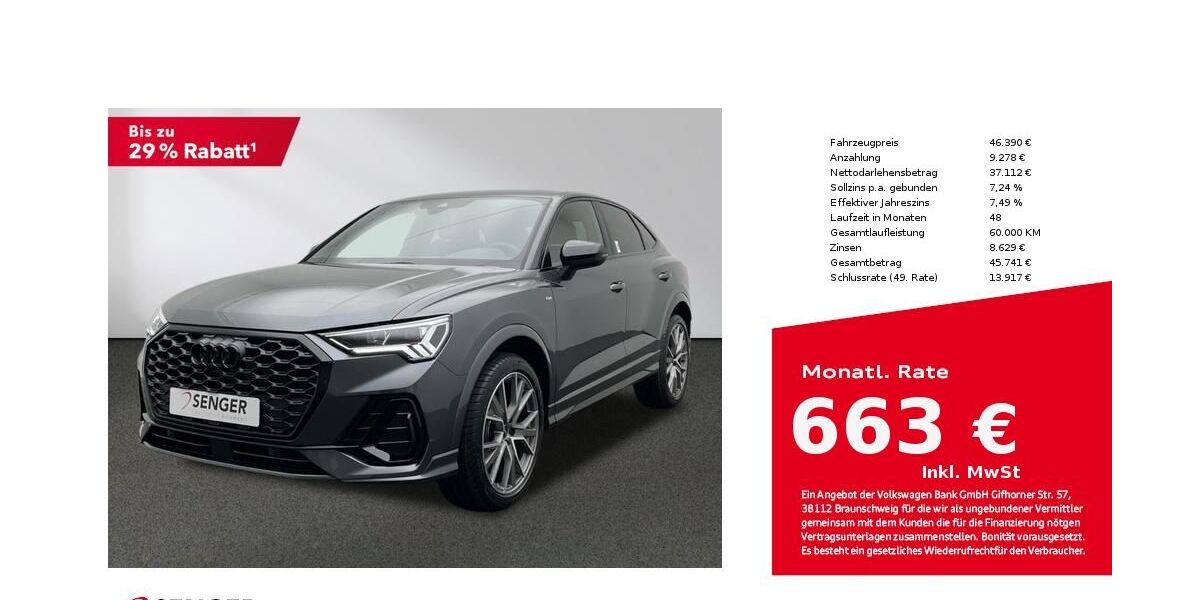 Audi Q3 9.900 km 46.390 &euro; Lingen 49809