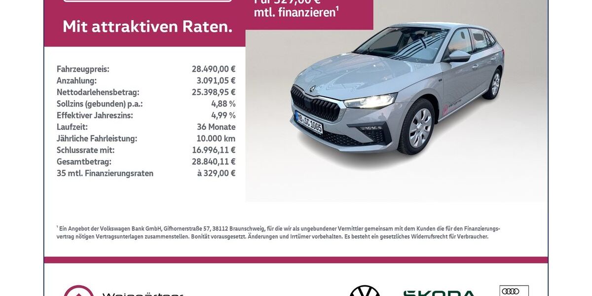 Skoda Scala 12.500 km 28.490 &euro; Miesbach 83714