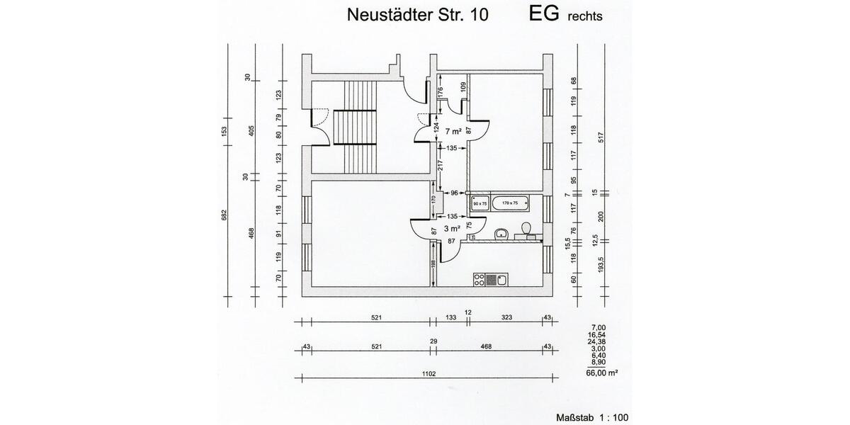 Erdgeschoßwohnung Bördeland - 2 Zimmer, 66 m&sup2;, 290&euro; | Angebot:25422636