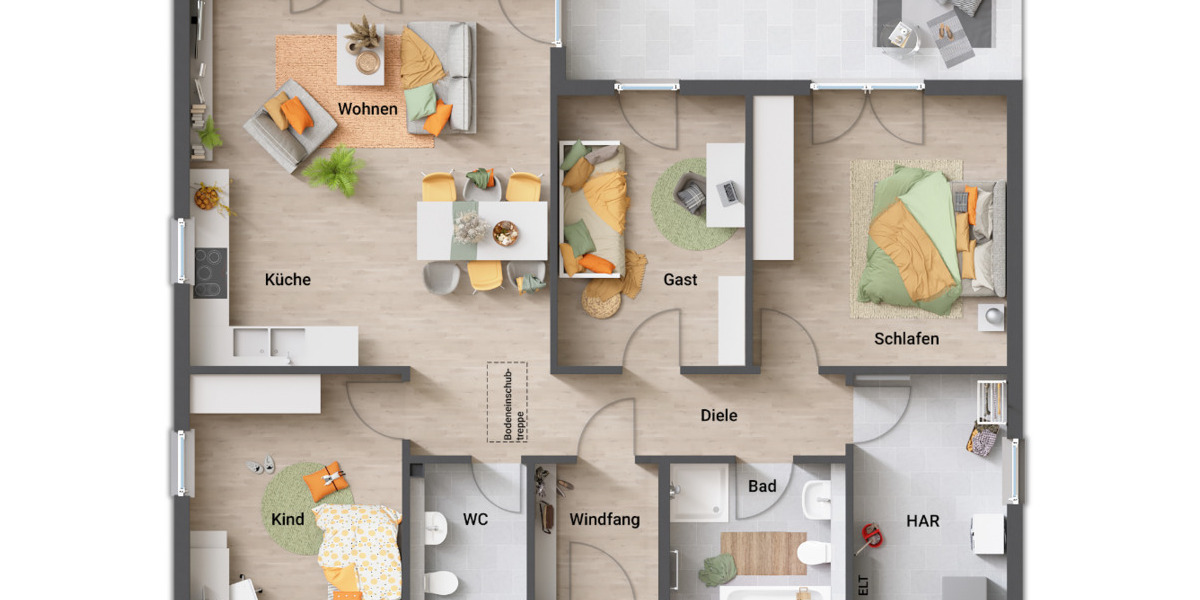 Bungalow Amt Creuzburg Mihla - 4 Zimmer, 108 m&sup2;, 245.470&euro; | Angebot:25777700