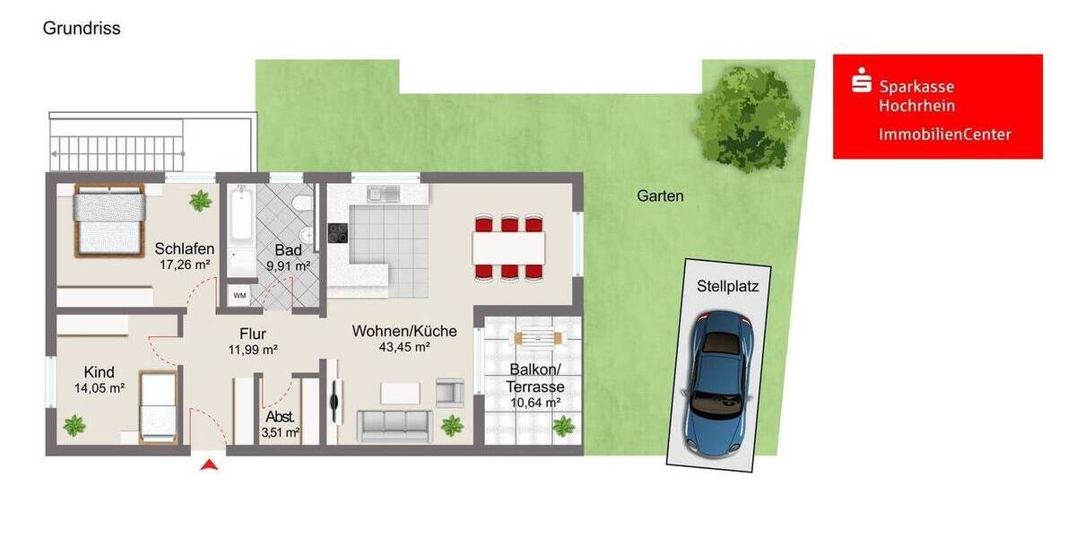 Etagenwohnung Albbruck - 3 Zimmer, 102 m&sup2;, 475.000&euro; | Angebot:26117575