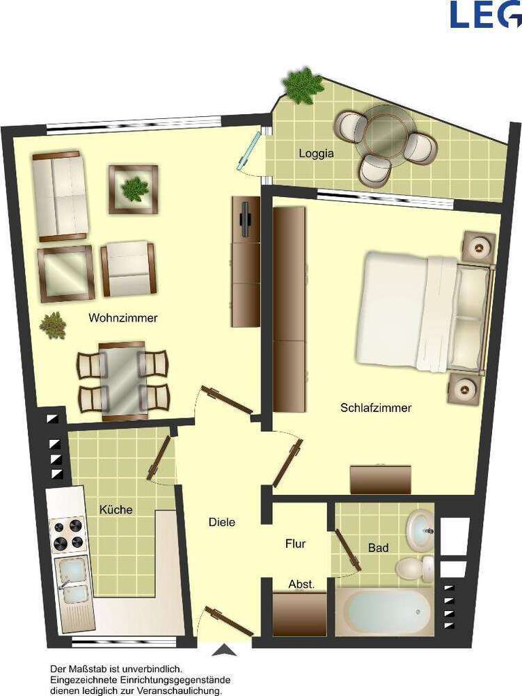 Wohnung zum Mieten in Solingen 459 € 51.23 m²