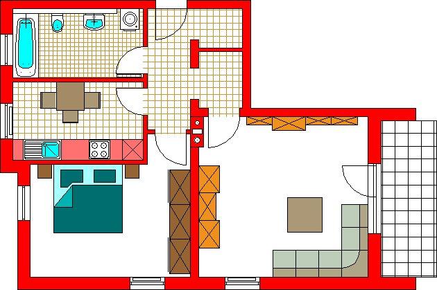 Etagenwohnung Passau Auerbach - 2 Zimmer, 64 m&sup2;, 199.000&euro; | Angebot:26321407
