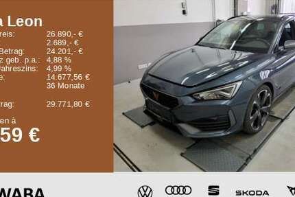 Cupra Leon 34.300 km 26.890 &euro; Gersthofen 86368