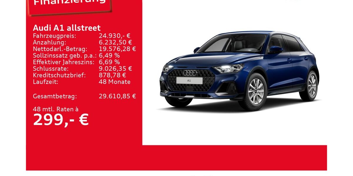 Audi A1 3.598 km 24.930 &euro; Ulm 89073