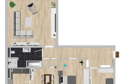 Renovierte Wohnung 4 Raum mit Balkon in Marl Brassert 4 zimmer