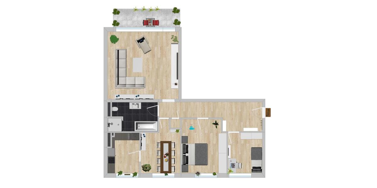 Renovierte Wohnung 4 Raum mit Balkon in Marl Brassert 4 zimmer