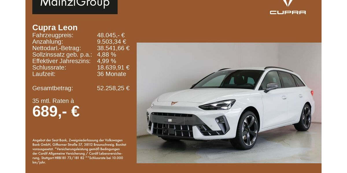 Cupra Leon 15.269 km 33.330 &euro; Feldkirchen/Westerham 83620