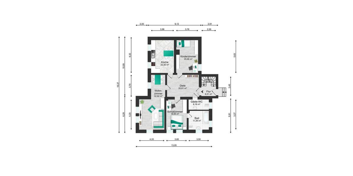Einfamilienhaus Schönwölkau Gollmenz - 4 Zimmer, 160 m&sup2;, 1.568&euro; | Angebot:24856147